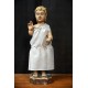 Antique Baby Jesus Wooden Sculpture
