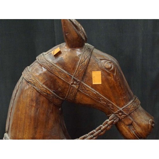 Antique Wooden Horse Head