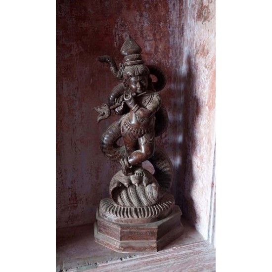 Antique Wooden Kaliyamardhanam