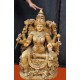 Antique Wooden Lakshmi Statue