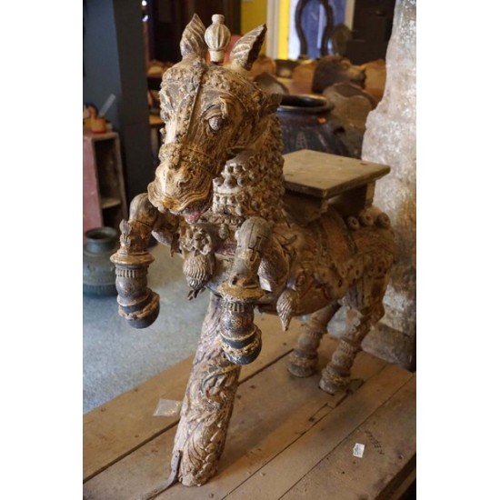 Antique Wooden horse Statue