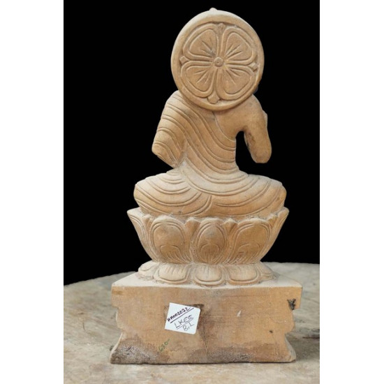 Wooden carved Buddha Statue