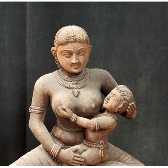 Wooden mother statue