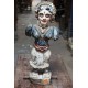 Wooden Lady Statue Home Decor Item