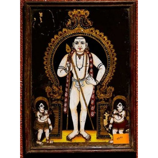 Murugan (Son of Shiva)  Glass Painting