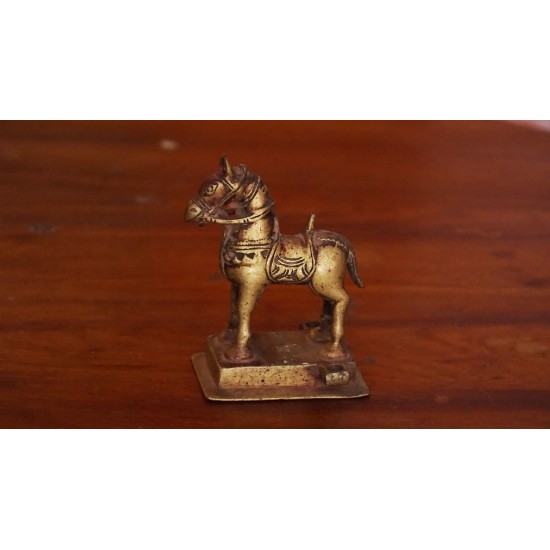 Antique Brass Horse
