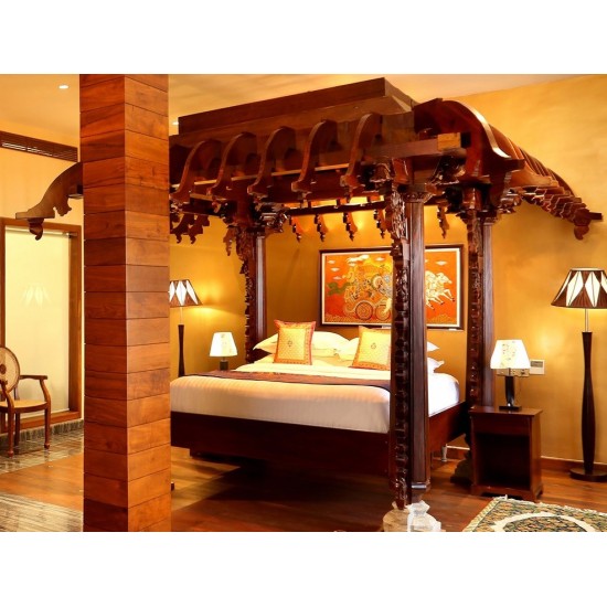 Antique Style Traditional Wooden Bed