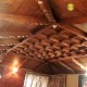Vintage Style South Indian Teak Wood Ceiling