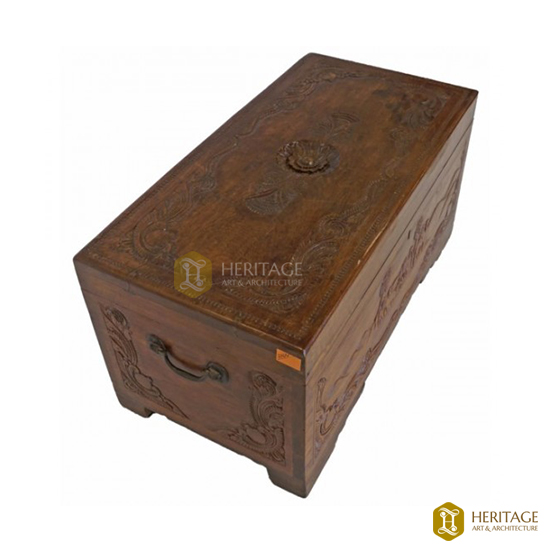 Antique Style Wooden Trunk