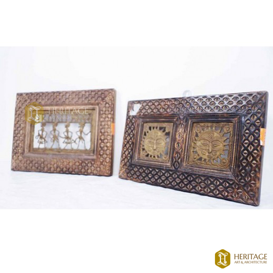 Brass And Wood Tribal Art