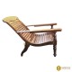 Easy Chair with Wooden Backrest