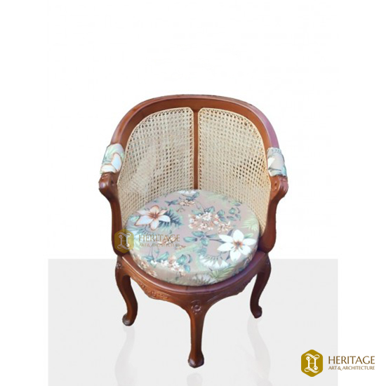 Cane Woven Curved-back Chair