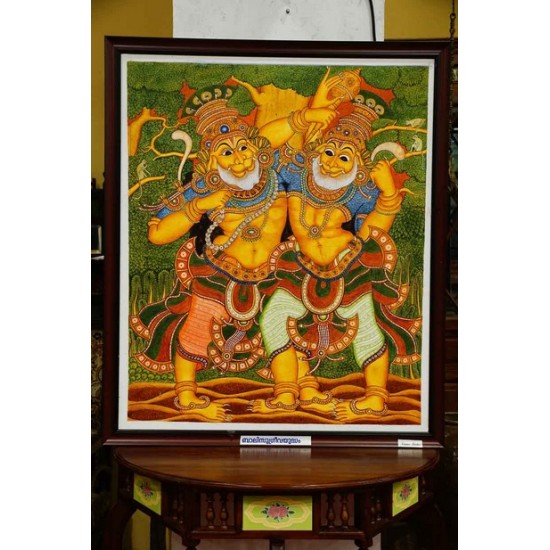 Bali Sugreev yudh  mural painting