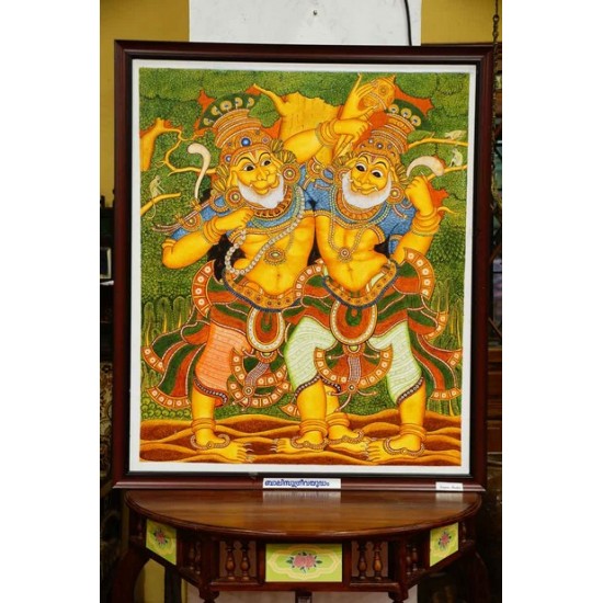 Bali Sugreev yudh  mural painting