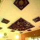 Brass Inlaid Wooden Ceiling