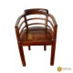 Rounded Vintage Teak Wood Chair