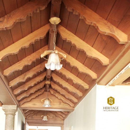 Traditional Wooden Ceiling for Passages