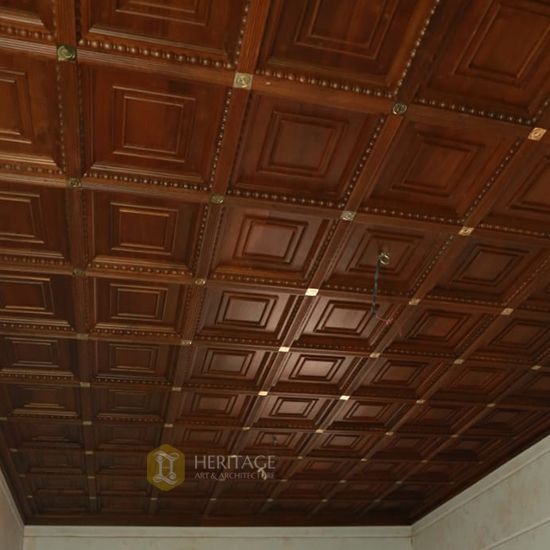 Wooden Coffered Ceiling