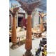 Antique Chettinad teak wooden pillar