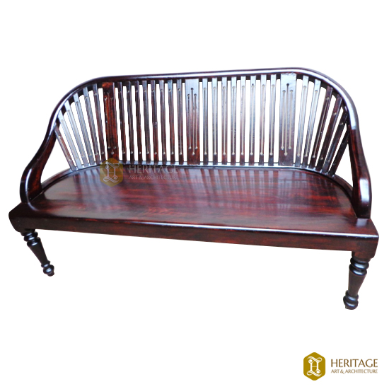 Rosewood Stripped Wooden Sofa