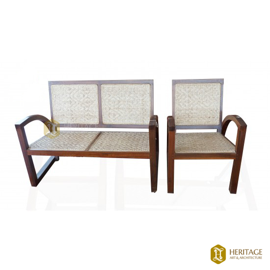Traditional Wooden Sofa Set 