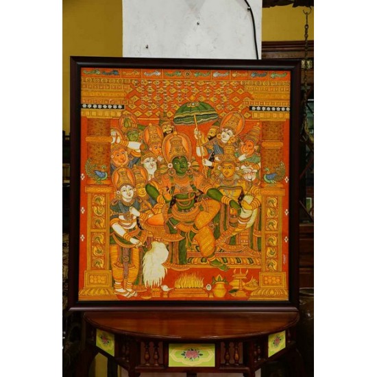 sri rama pattabhishekam mural paintings